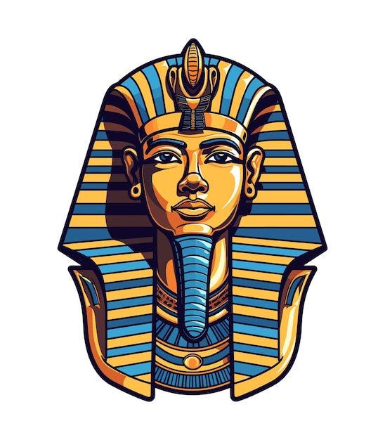 Illustration De Clip Art Vectoriel Pharoh Doré égyptien