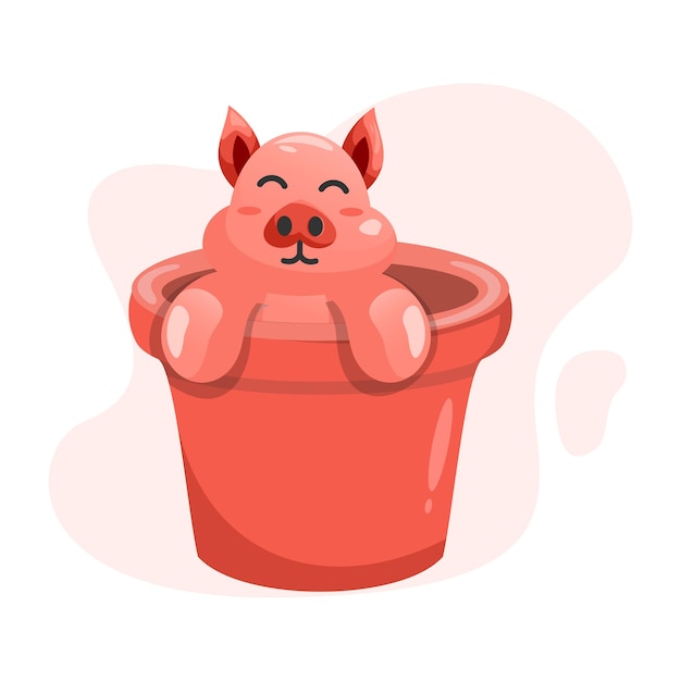 Illustration De Cochon Mignon