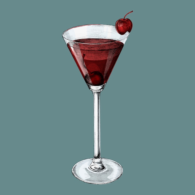 Illustration d&#39;un cocktail