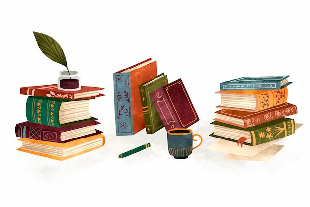 Illustration de la collection d'illustrations de livres