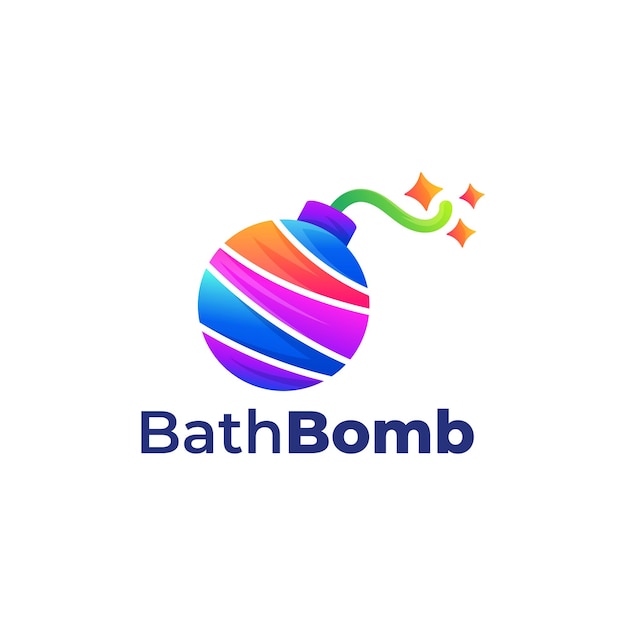 Illustration Colorée De Bombe De Bain