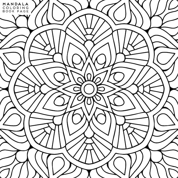 Illustration De Coloriage De Mandala