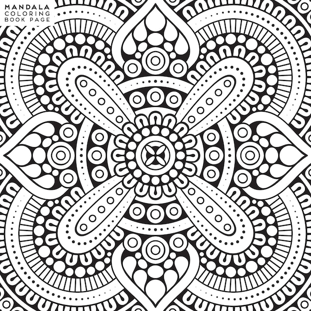 Illustration De Coloriage De Mandala