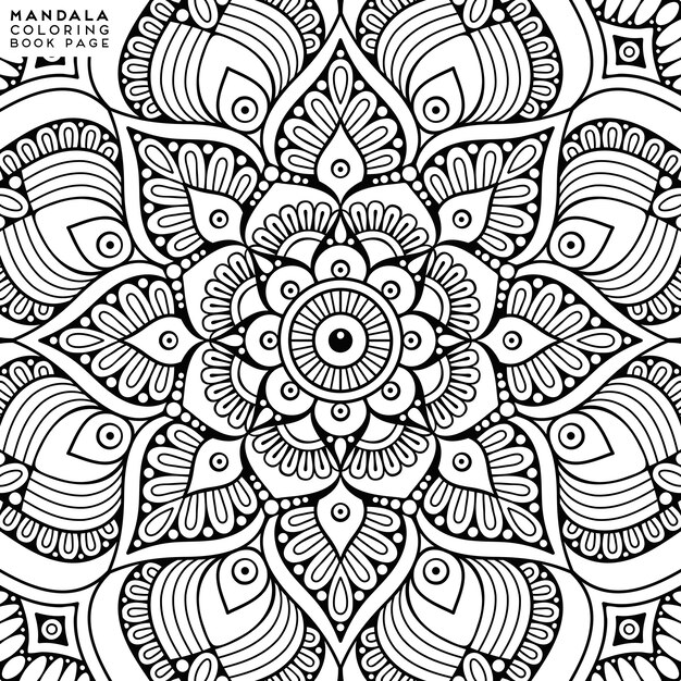 Illustration De Coloriage De Mandala