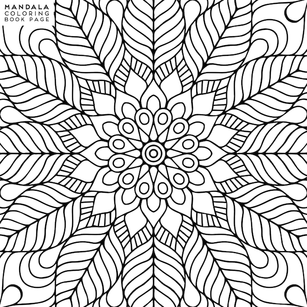 Illustration De Coloriage De Mandala