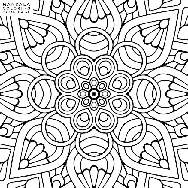 Illustration De Coloriage De Mandala