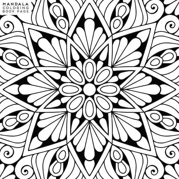 Illustration De Coloriage De Mandala