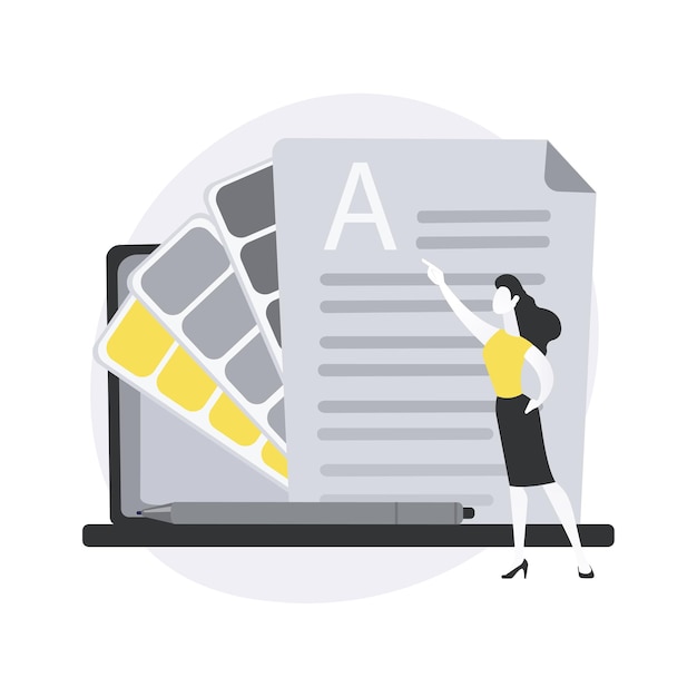 Illustration de concept abstrait de littérature d'entreprise.