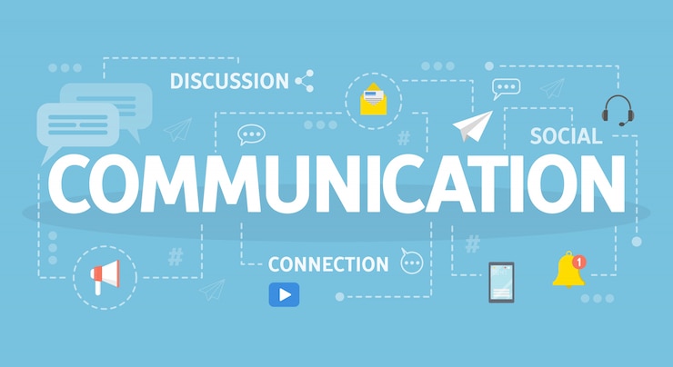 Vecteur illustration de concept de communication. idée de bavarder et de surfer.