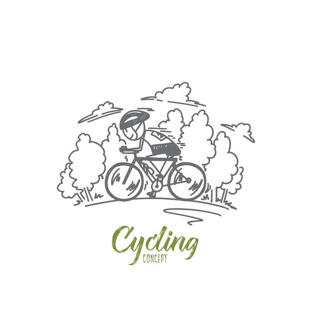 Illustration De Concept De Cyclisme