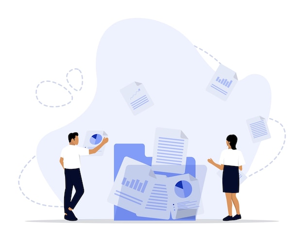 Illustration de concept de documents