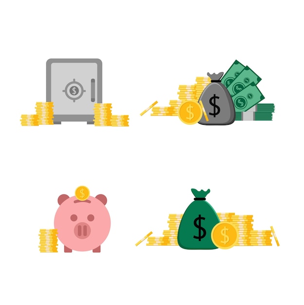 Illustration de concept de dollar d'investissement