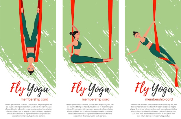 Illustration De Concept Fly Yoga