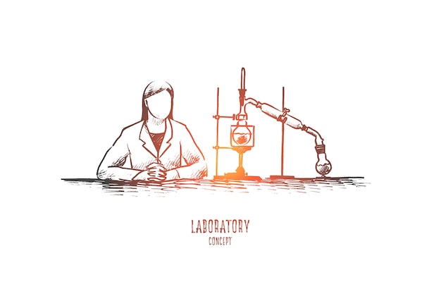 Illustration de concept de laboratoire