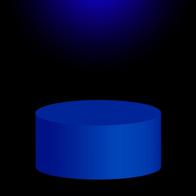 Illustration de concept de modèle de scène circulaire