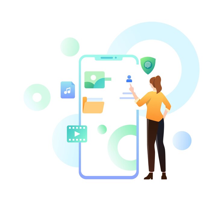 illustration de concept organisateur de fichiers