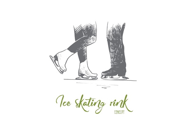 Illustration De Concept De Patinoire