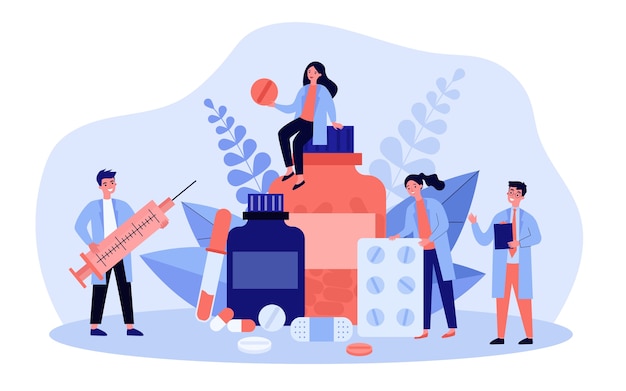 Illustration de concept de pharmacie et de pharmacie