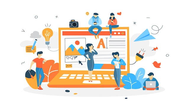 Illustration de concept de réseau