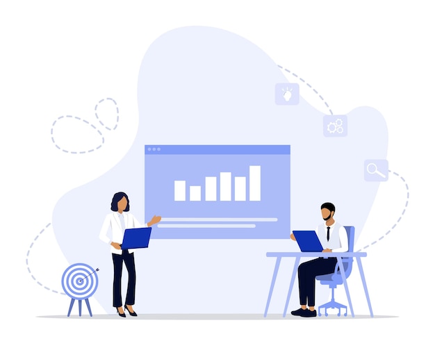 Illustration de concept de stratégie d'entreprise