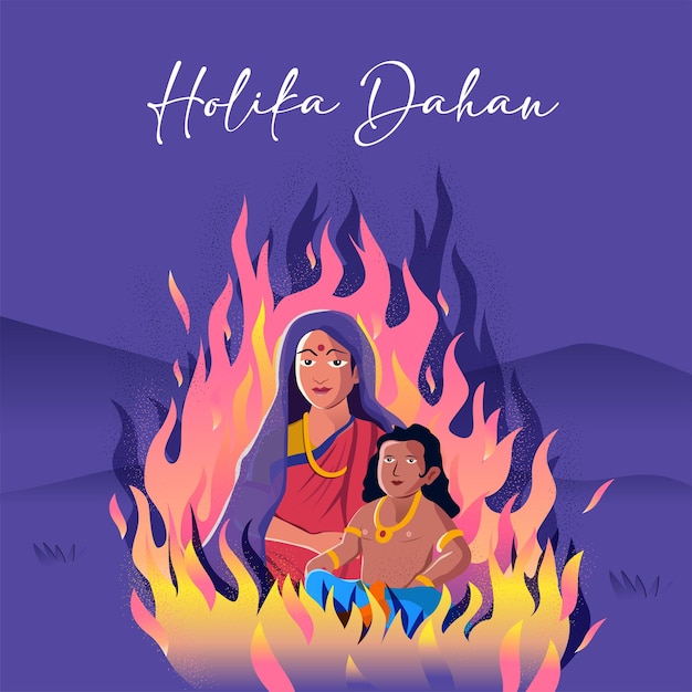 Illustration de la conception abstraite colorée de cartes de fond Happy Holi pour le festival des couleurs de l'Inde