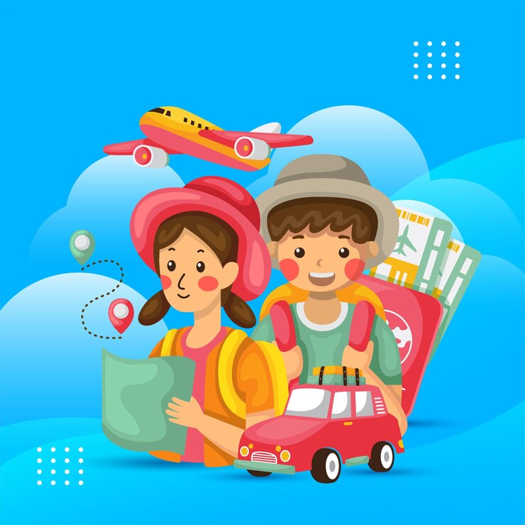 Vecteur illustration de conception du concept de voyage vectoriel illustration de vacances