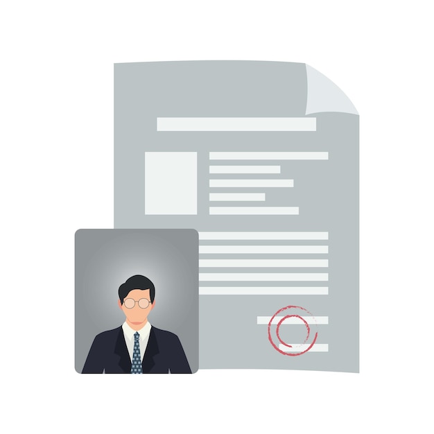 Illustration de la conception du document d'identité personnelle