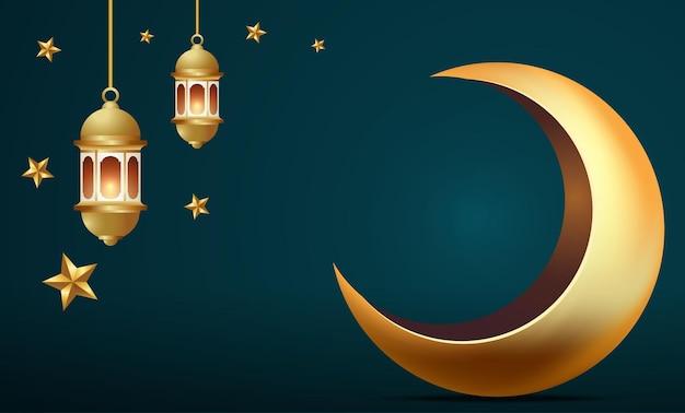 Illustration de conception de fond bannière Ramadan kareem