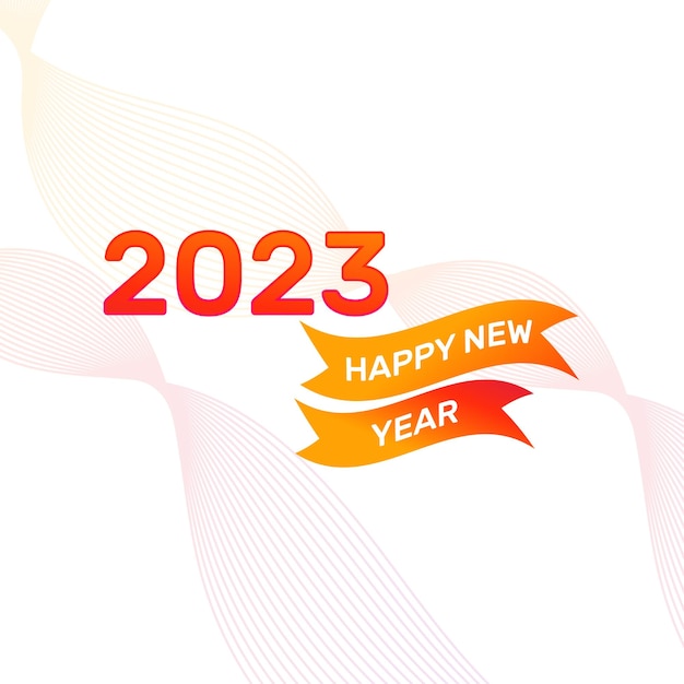 Illustration De Conception De Fond Coloré Bonne Année 2023 élégante