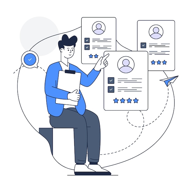 Une illustration de la conception des grandes lignes des ressources humaines