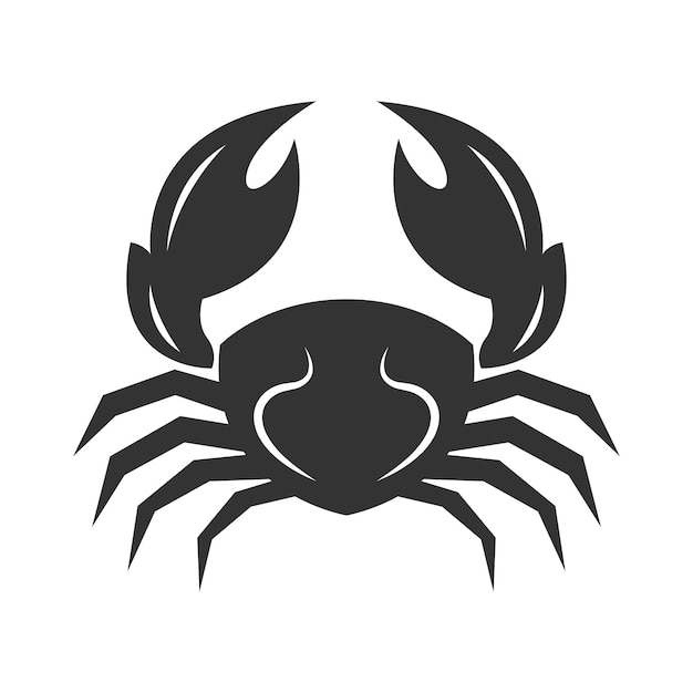 Illustration De Conception D'icône De Logo De Crabe