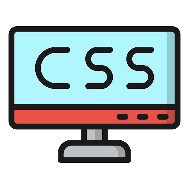 Illustration de la conception de l'icône vectorielle Css