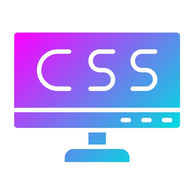 Illustration de la conception de l'icône vectorielle Css