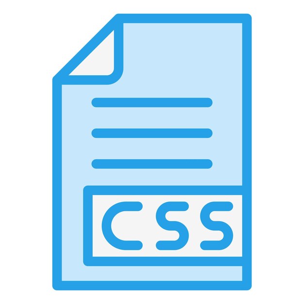 Illustration de la conception de l'icône vectorielle CSS