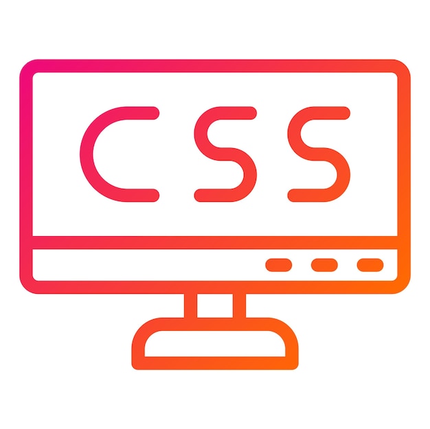 Illustration de la conception de l'icône vectorielle Css