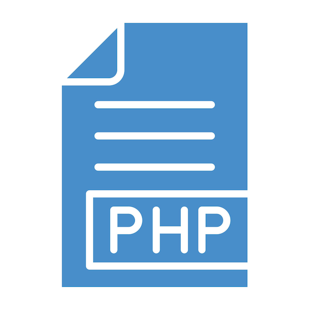 Illustration de la conception de l'icône vectorielle PHP