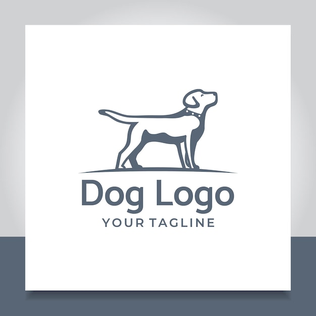 Illustration De Conception De Logo De Chien Labrador