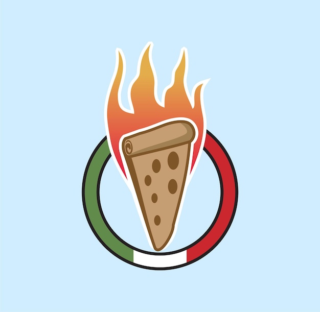 Illustration De Conception De Logo De Pizza Italienne