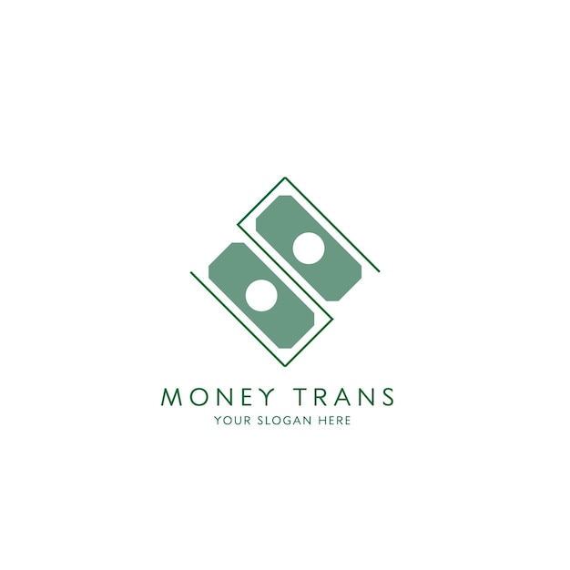 Illustration De Conception De Logo De Transfert D'argent. Idée De Symbole Créatif Simple Paiement Bénéfice Banque Dollar Gagner