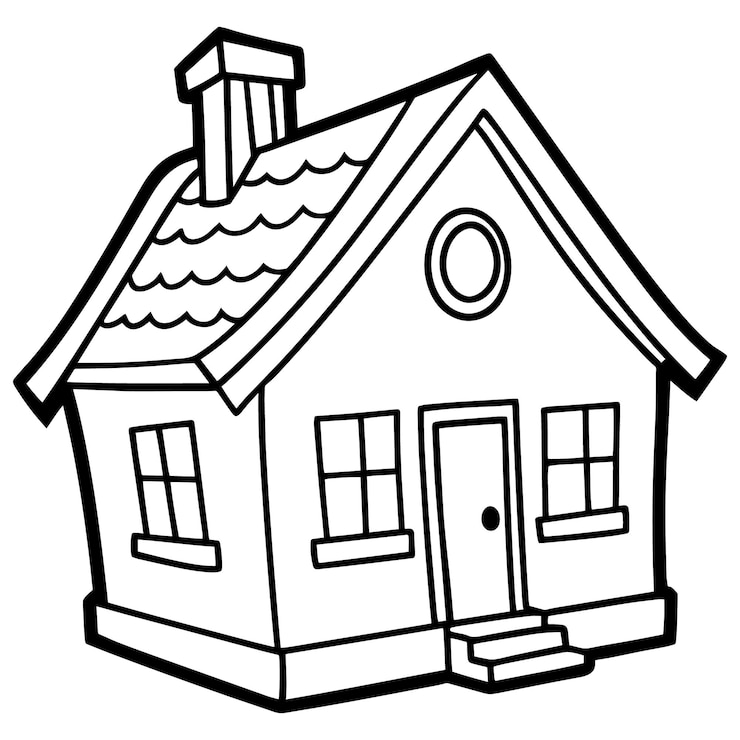 Vecteur illustration de conception de maison vectorielle sur fond blanc