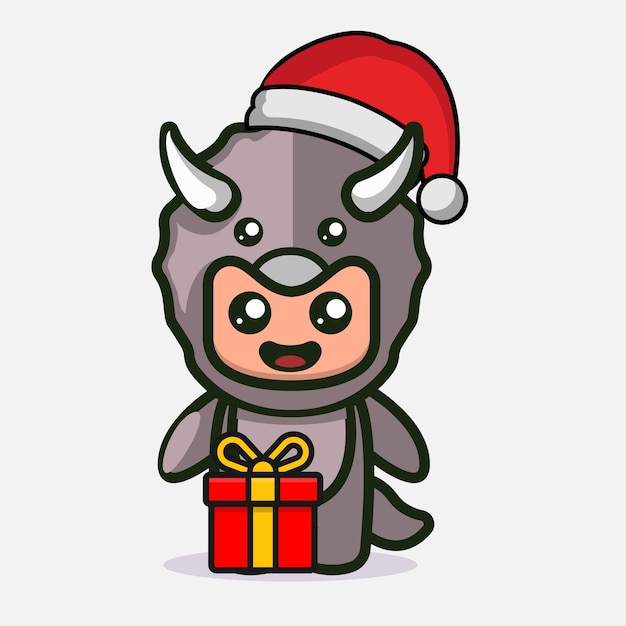 Illustration De Conception De Mascotte De Noël Mignon