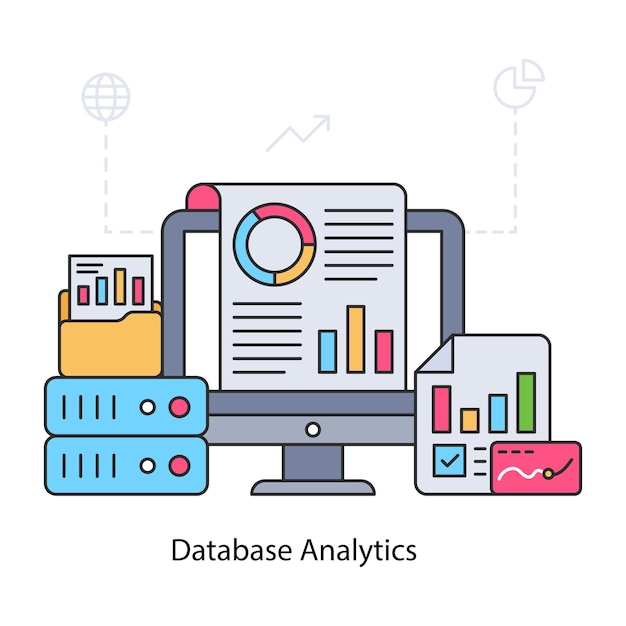 Une Illustration De Conception Parfaite De L'analyse De Base De Données