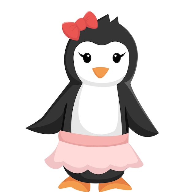 Illustration De Conception De Personnage De Pingouin Mignon