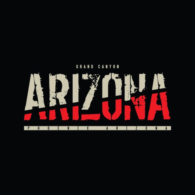 Illustration De Conception De T-shirt Vecteur Typographie Arizona