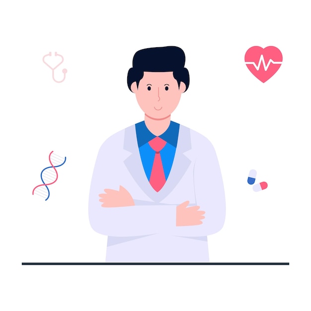 Illustration de conception unique du médecin
