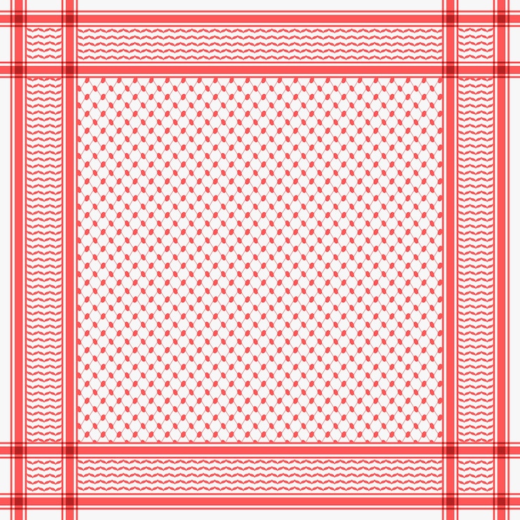Vecteur illustration de la conception vectorielle du keffiyeh palestinien