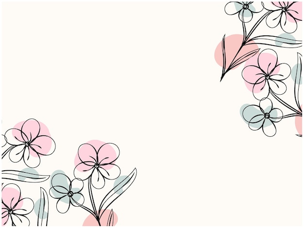 Illustration de contour d'arbres dessinée à la main