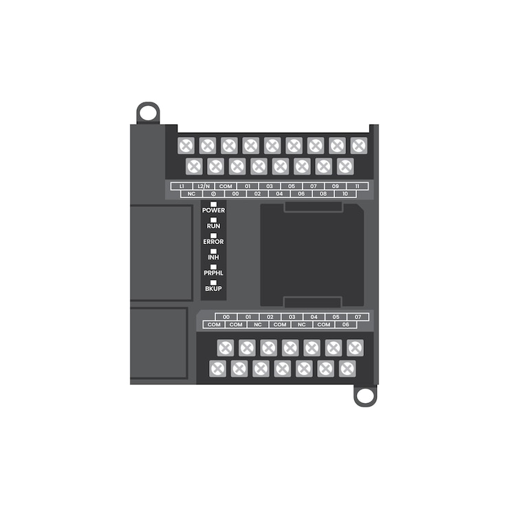 Vecteur illustration d'un contrôleur logique programmable pour l'électricité