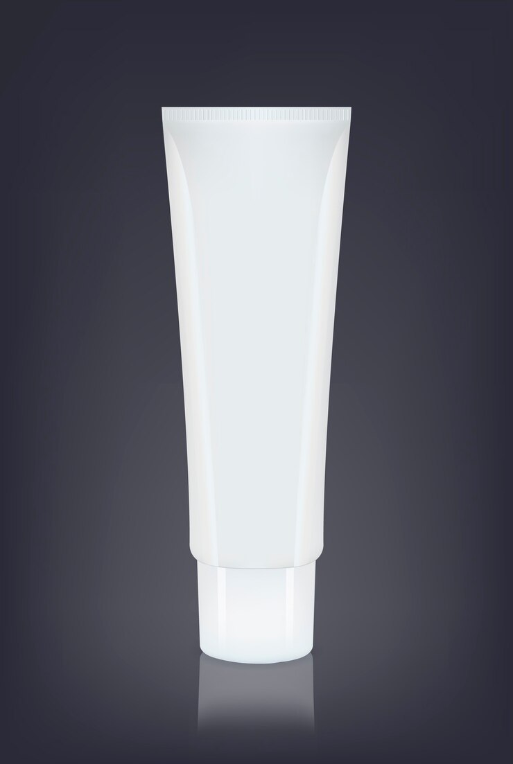illustration de cosmétiques vide blanc