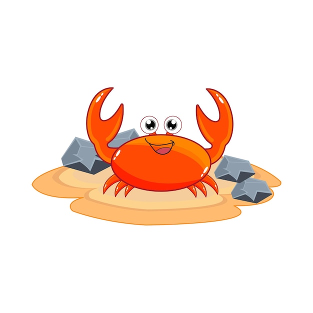 Vecteur illustration de crabe